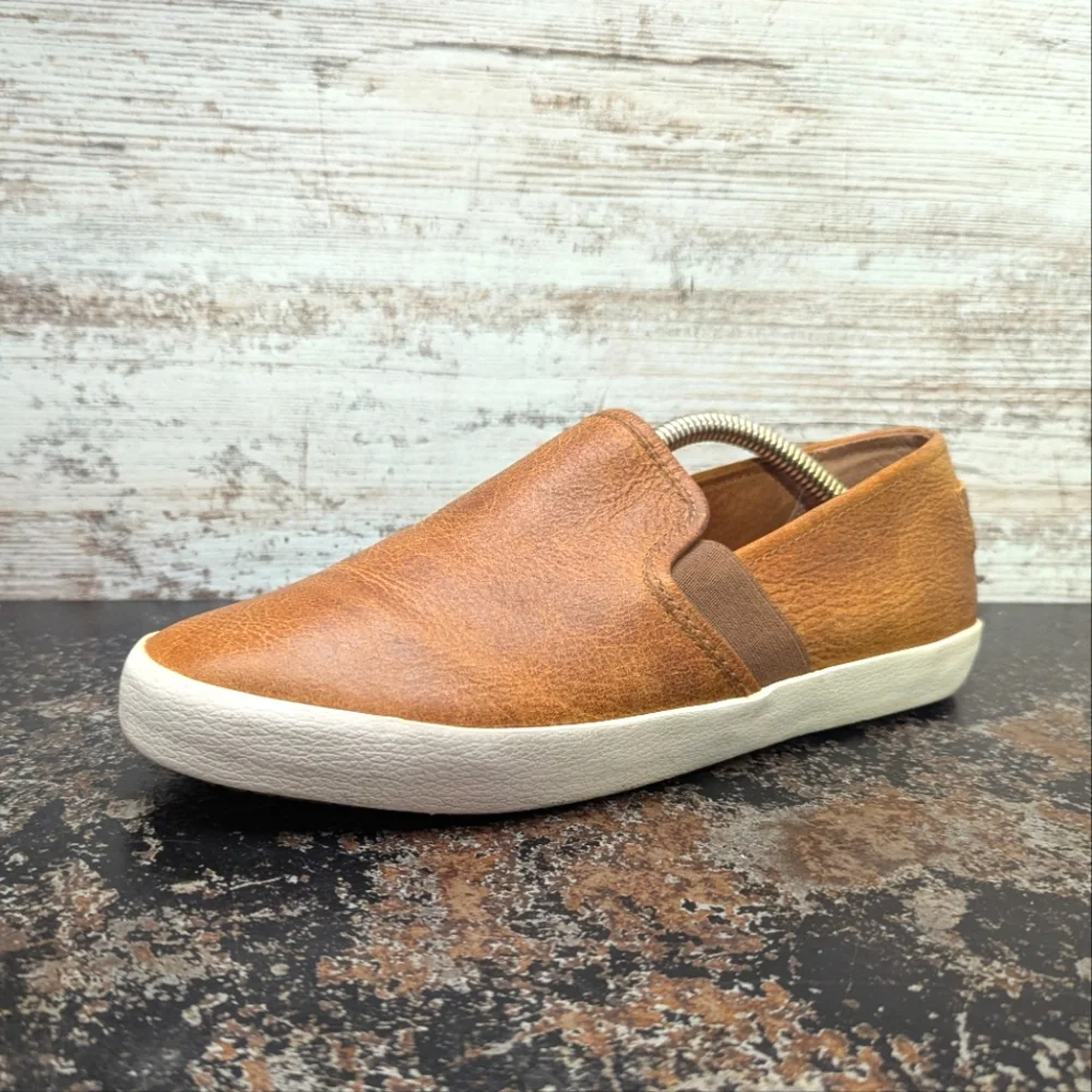 Womens Frye Dylan Loafers Shoes Sz 8.5 Used Brown Leather 3479264